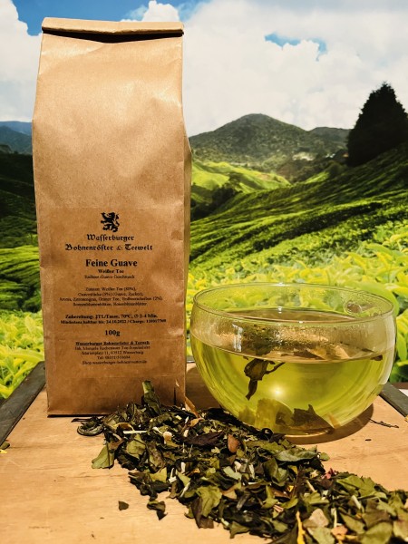 Aromatisierter Weißer Tee "Feine Guave" Aufguss